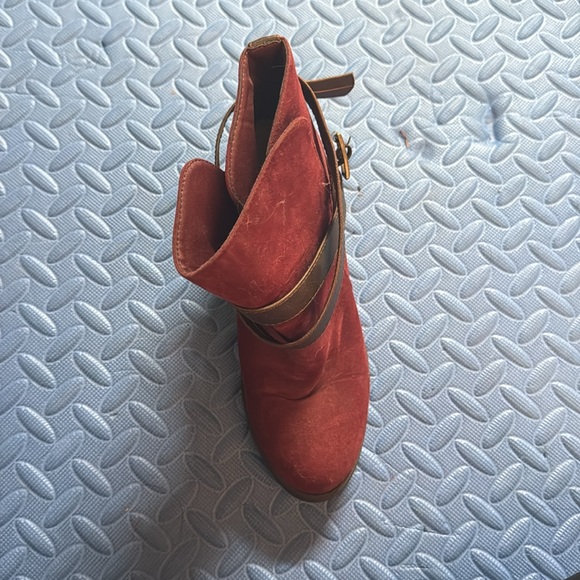 Maroon red booties - Picture 3 of 11